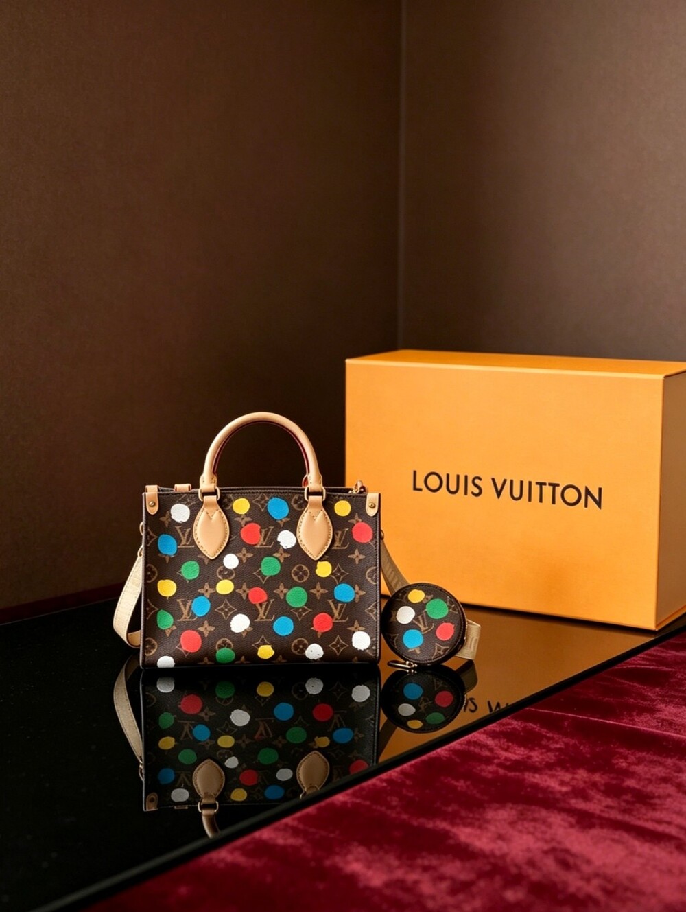 Louis Vuitton PM Monogram Paint Dots